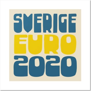 Sverige Euro 2020 Soccer Gift Design Posters and Art